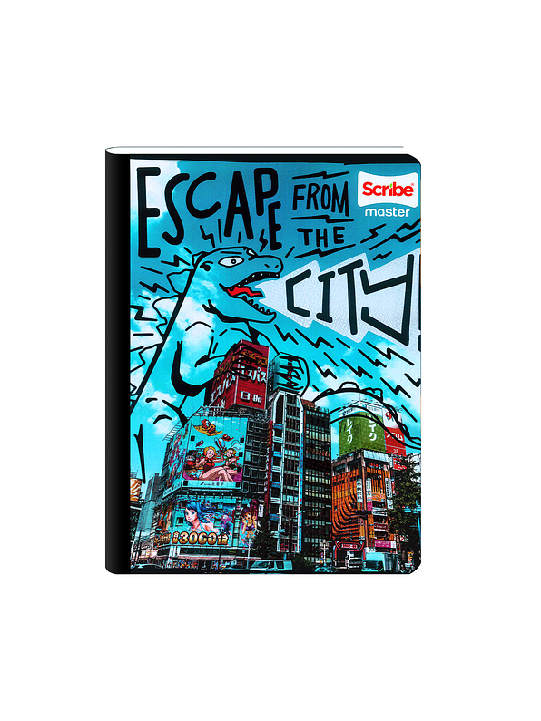 Cuaderno Cosido Master Masculino 100 Hojas Cuadros 2