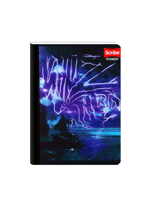 Cuaderno Cosido Master Masculino 100 Hojas Cuadros 5