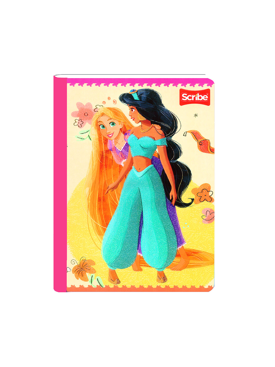 Cuaderno Cosido Princesas 50 Hojas Cuadros 12