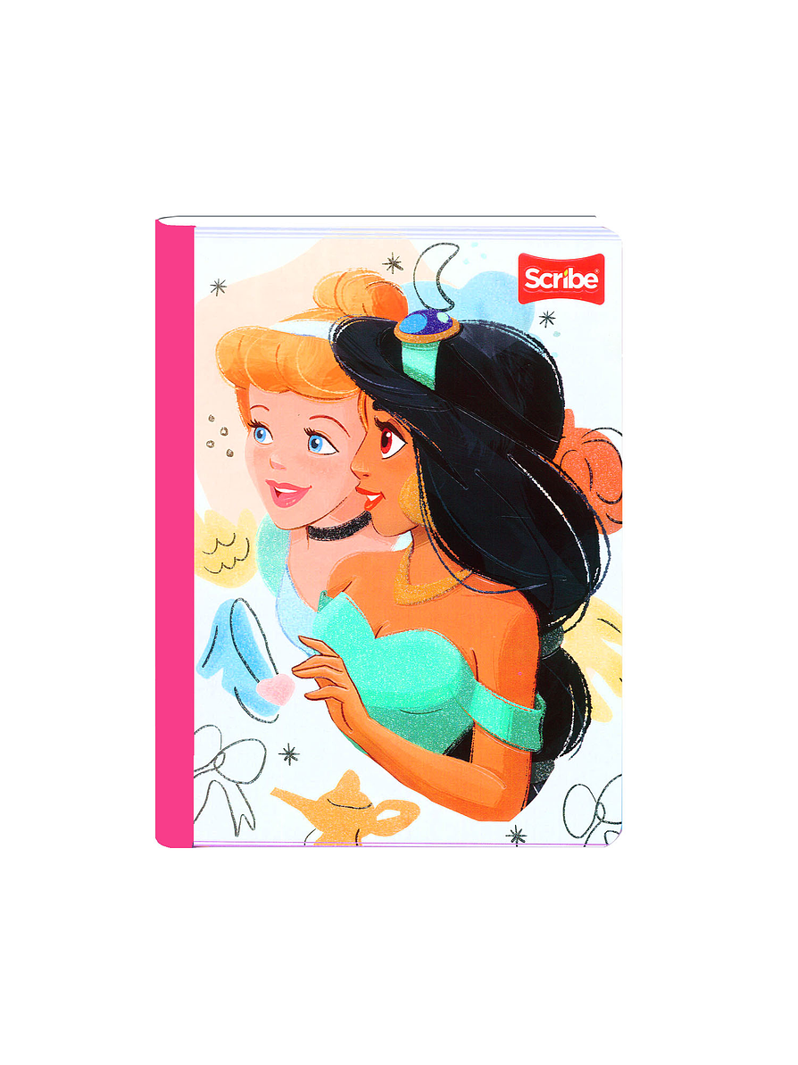 Cuaderno Cosido Princesas 50 Hojas Cuadros 14