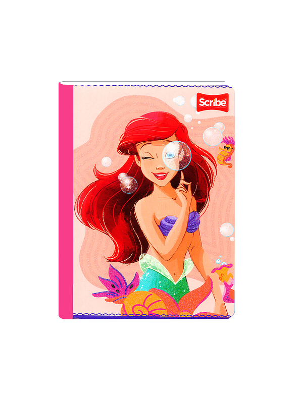 Cuaderno Cosido Princesas 50 Hojas Cuadros 18