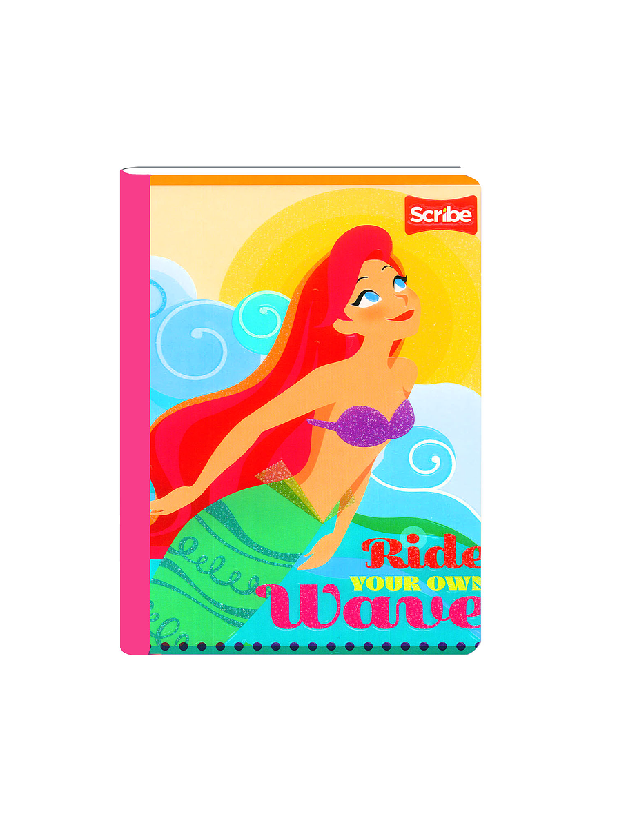 Cuaderno Cosido Princesas 50 Hojas Cuadros 20