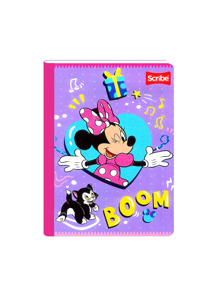 Cuaderno Cosido Minnie 100 Hojas Cuadros  1