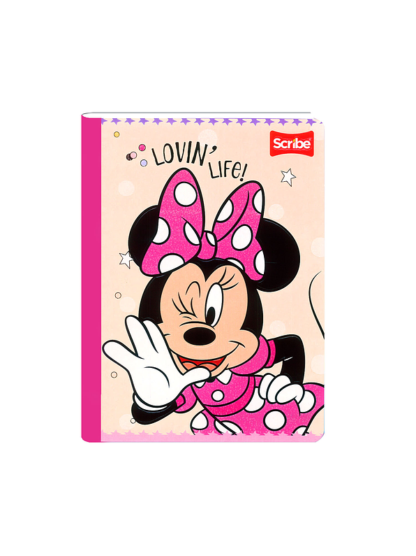 Cuaderno Cosido Minnie 100 Hojas Cuadros  6