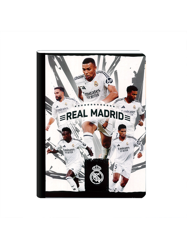 Cuaderno Cosido Real Madrid 50 Hojas Cuadros 2