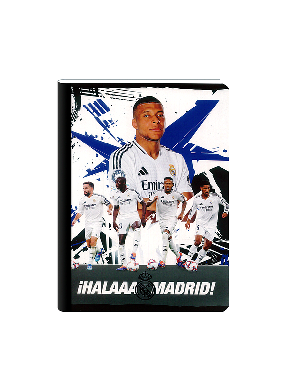 Cuaderno Cosido Real Madrid 50 Hojas Cuadros 3
