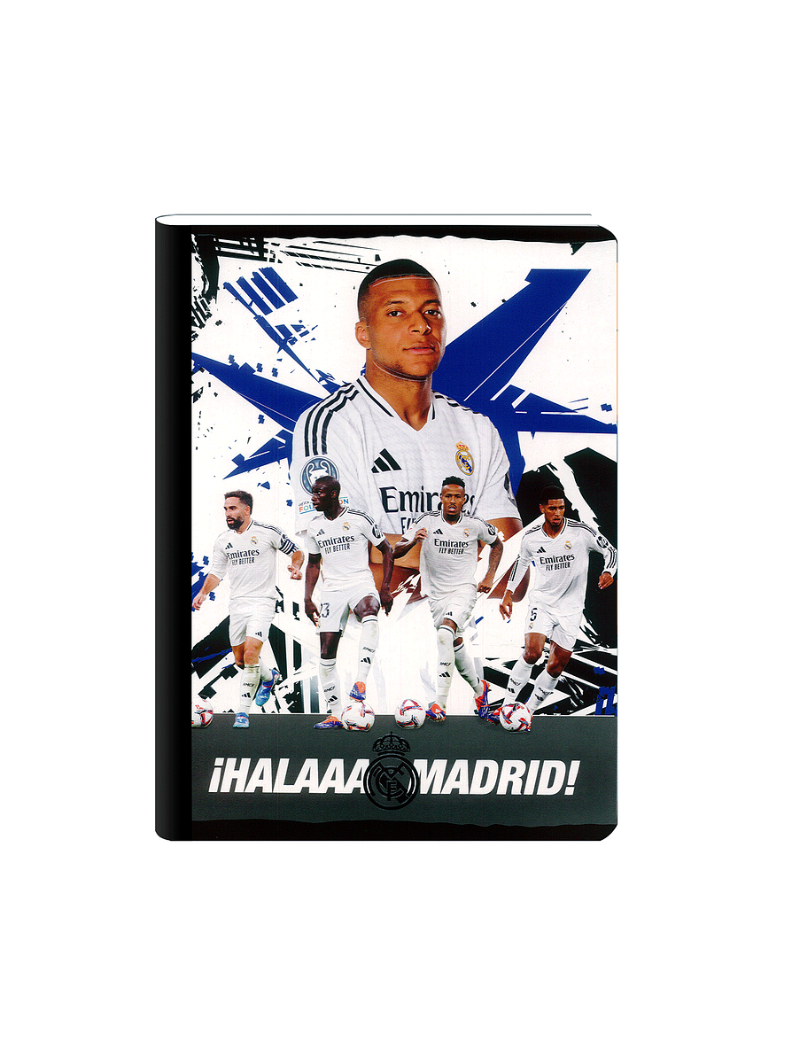 Cuaderno Cosido Real Madrid 50 Hojas Cuadros 3