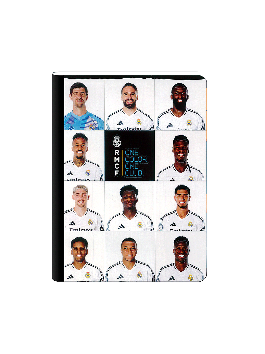 Cuaderno Cosido Real Madrid 50 Hojas Cuadros 4
