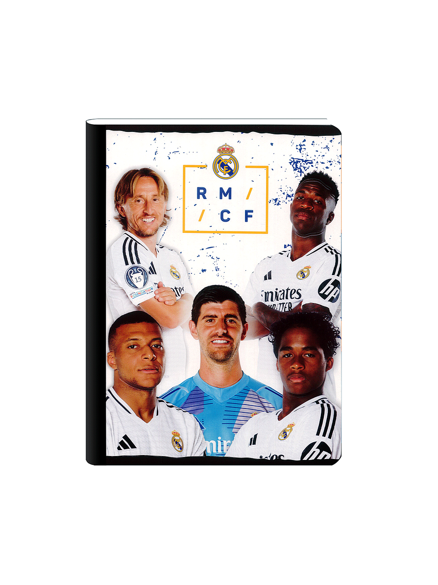 Cuaderno Cosido Real Madrid 50 Hojas Cuadros 5