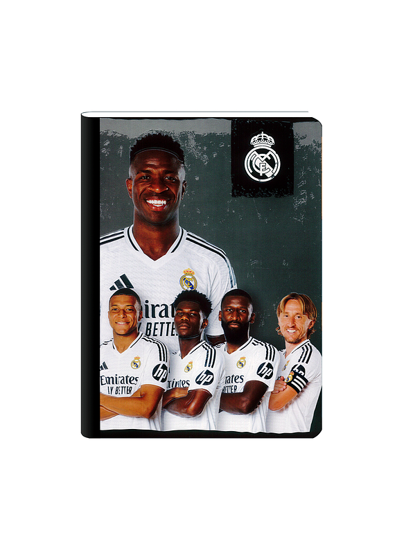 Cuaderno Cosido Real Madrid 50 Hojas Cuadros 6