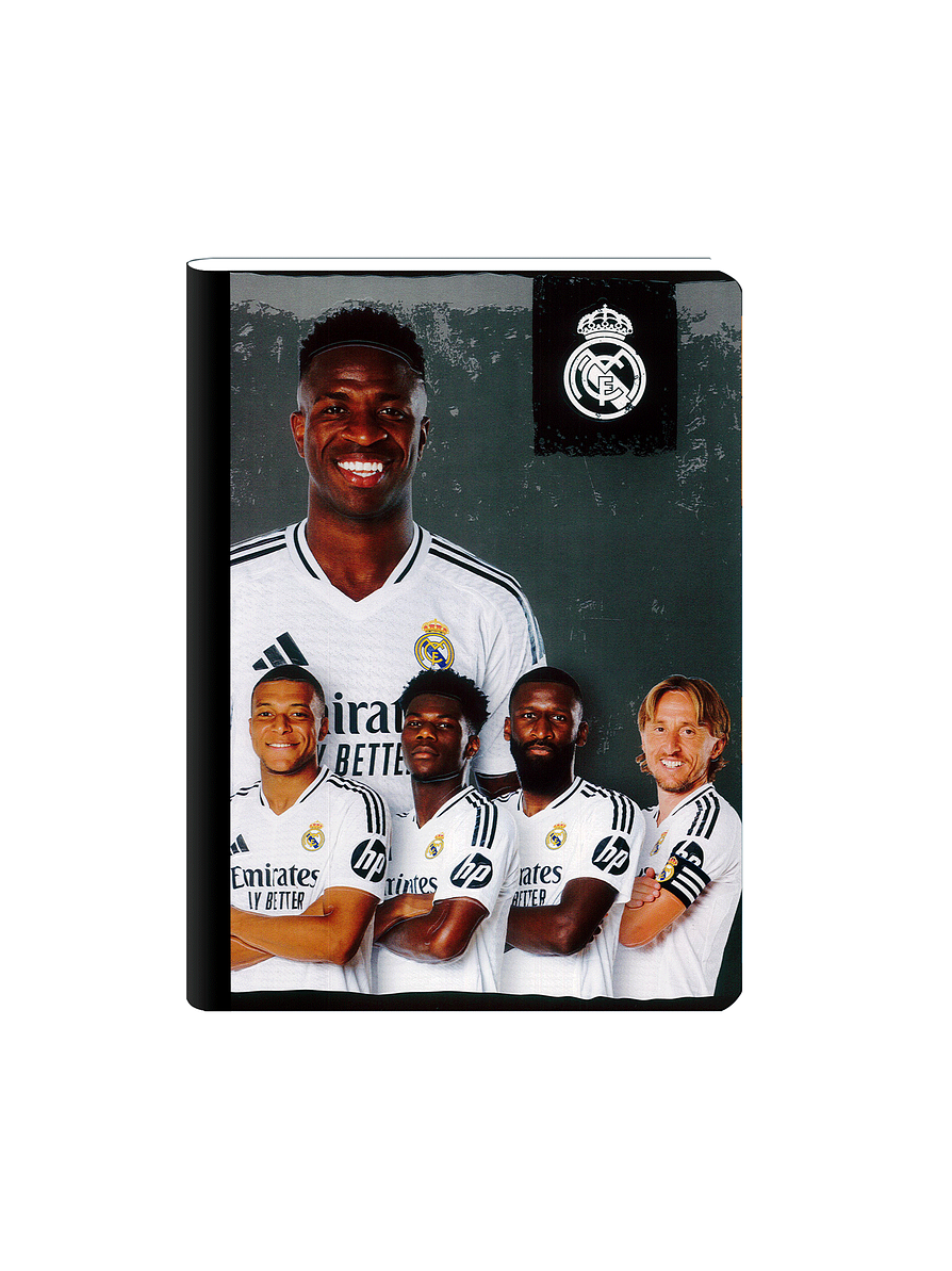 Cuaderno Cosido Real Madrid 50 Hojas Cuadros 6