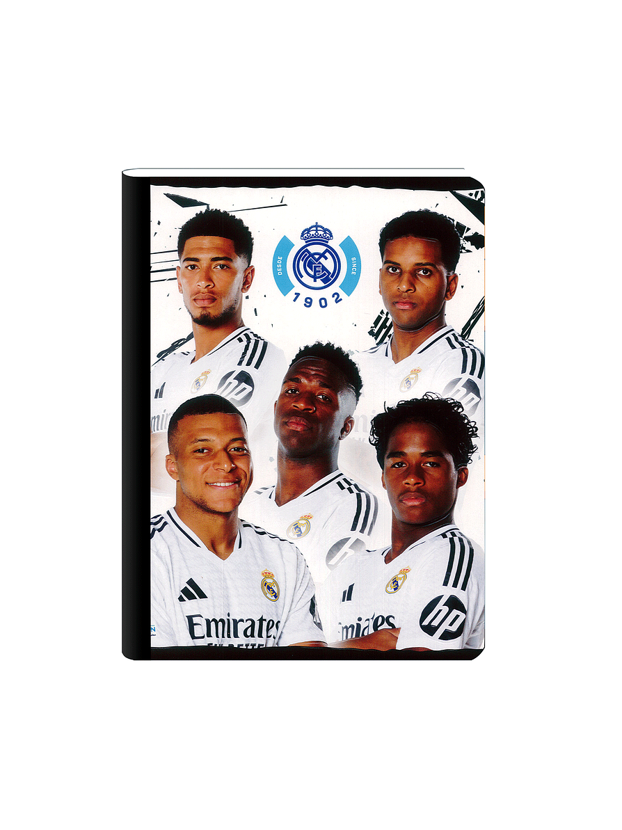 Cuaderno Cosido Real Madrid 50 Hojas Cuadros 7