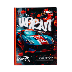 Cuaderno Cosido Pasta Dura Tribals 100 Hojas Cuadros 