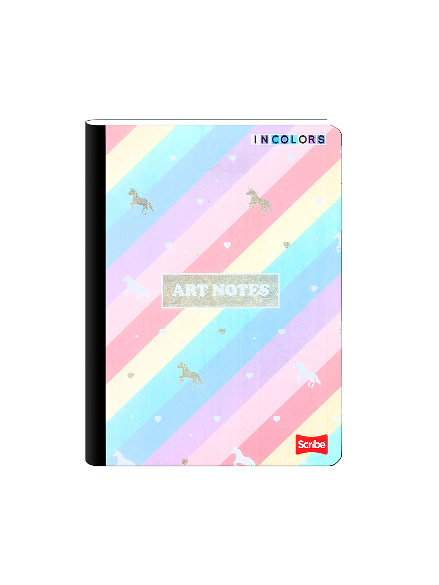 Cuaderno Cosido Pasta Dura Scribe Incolors 100 Hojas Cuadros 8