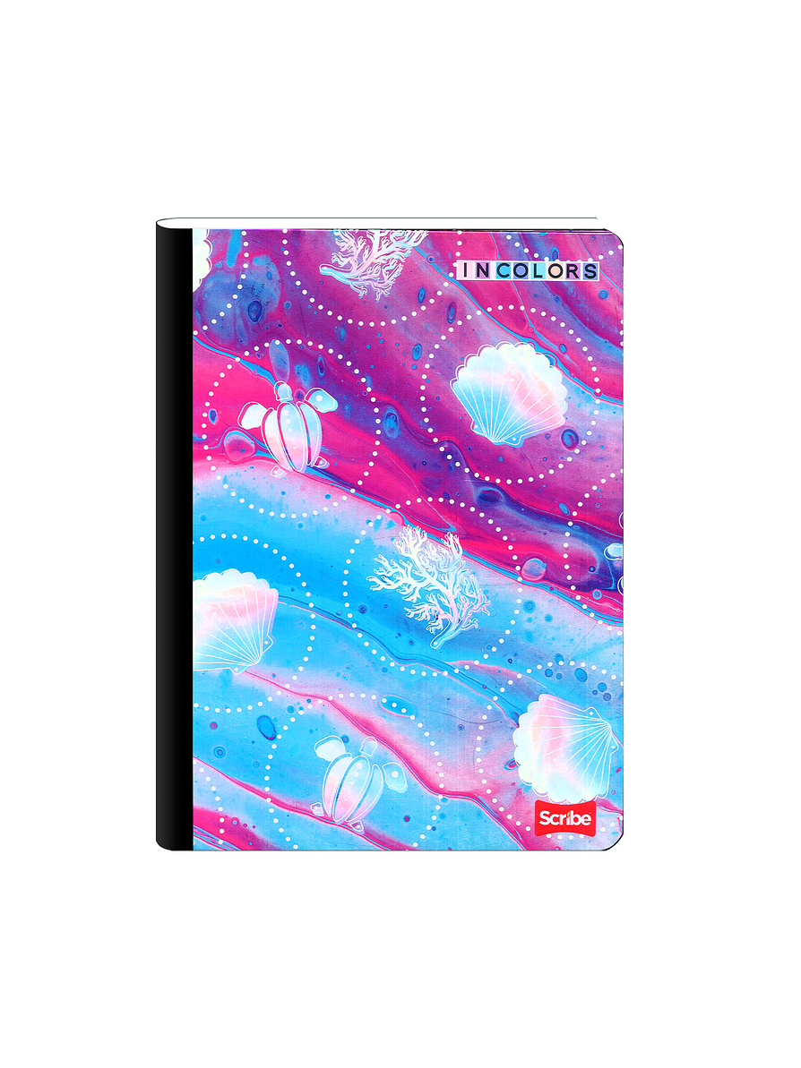 Cuaderno Cosido Pasta Dura Scribe Incolors 100 Hojas Cuadros 10