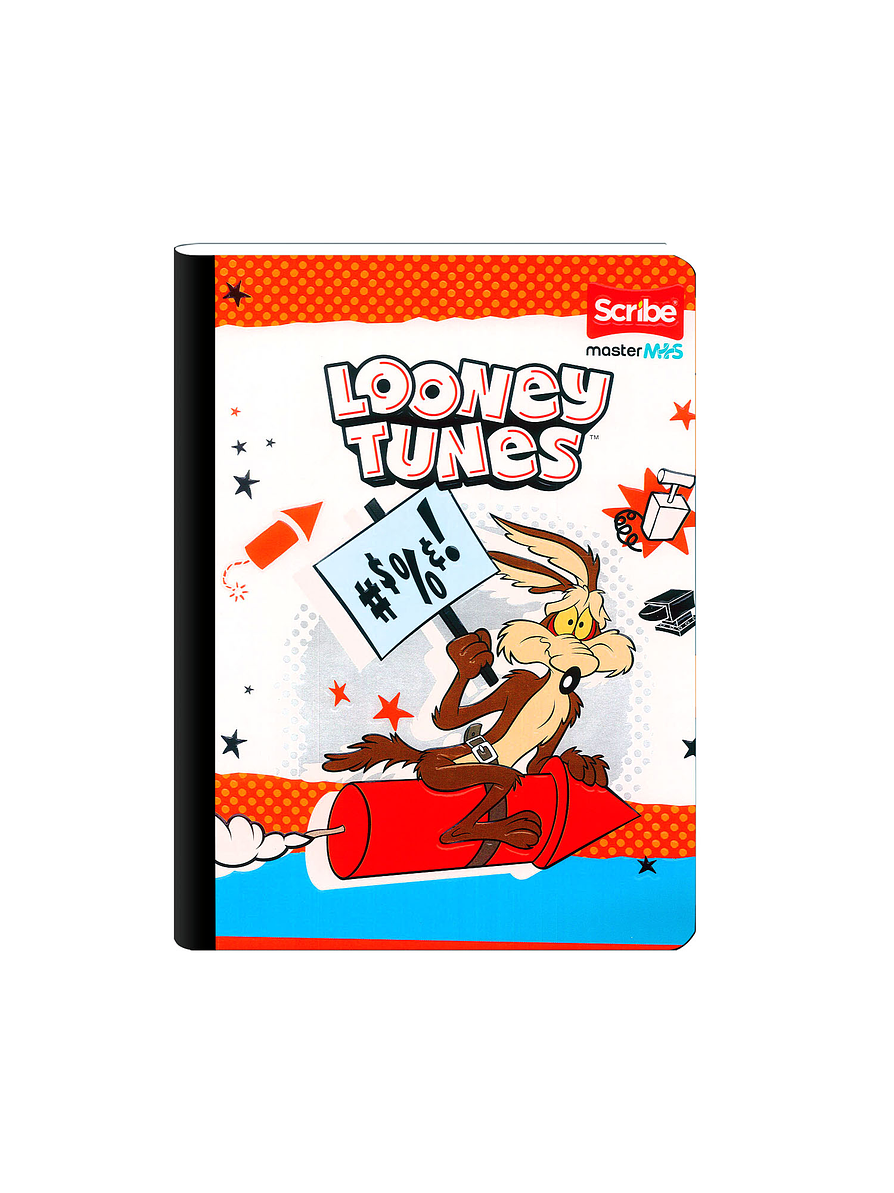 Cuaderno Cosido Looney Tunes Cuadros 50 Hojas  5