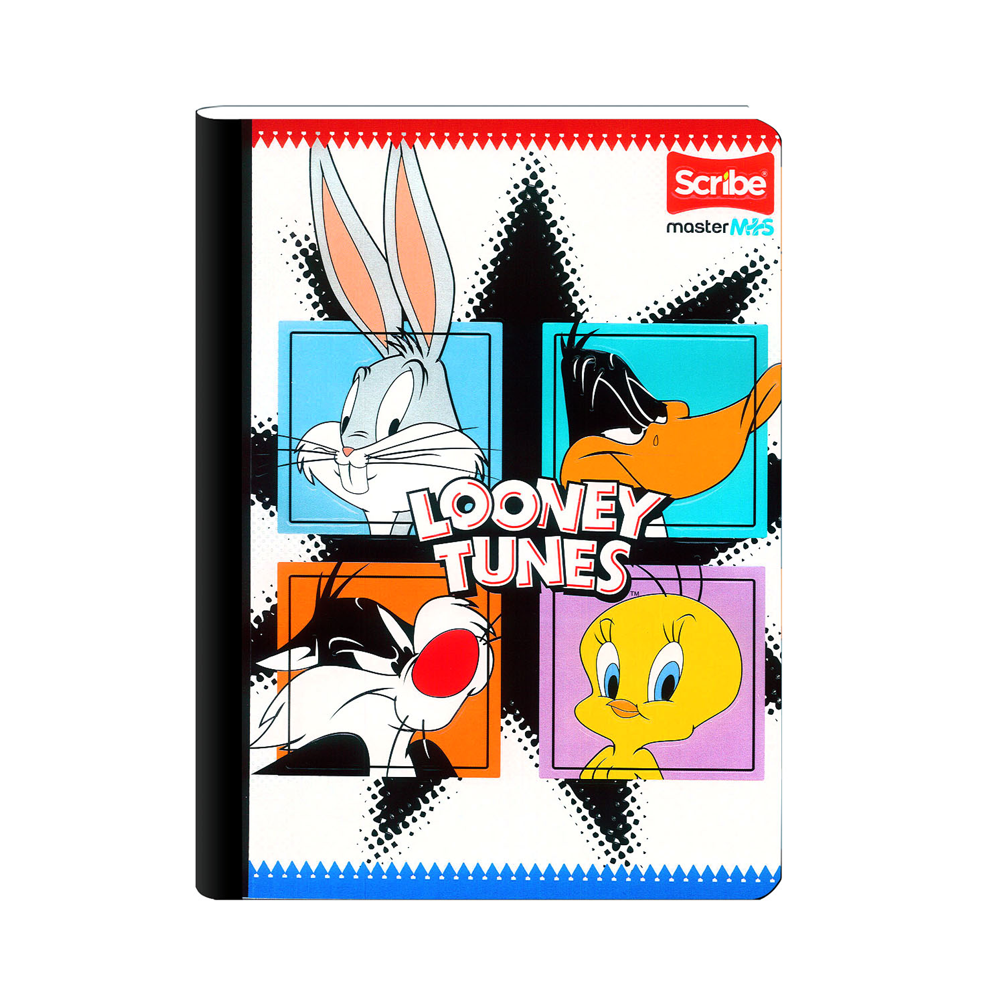 Cuaderno Cosido Looney Tunes Cuadros 50 Hojas  7