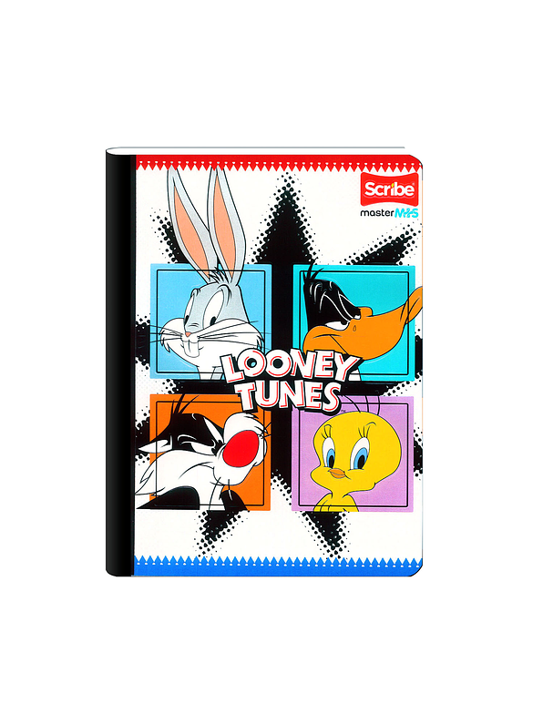 Cuaderno Cosido Looney Tunes Cuadros 50 Hojas  7
