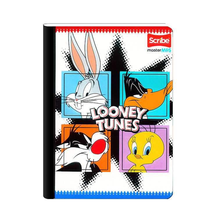 Cuaderno Cosido Looney Tunes Cuadros 50 Hojas  7