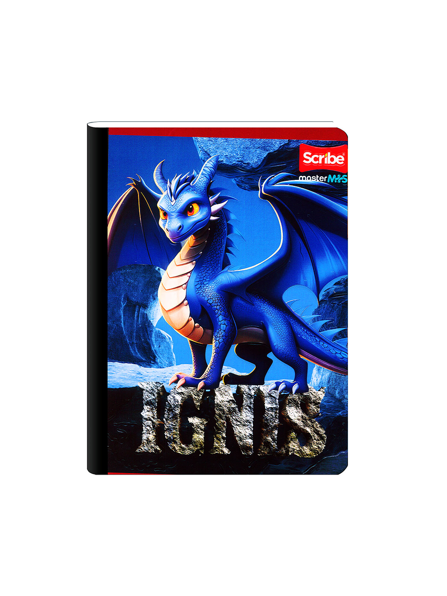 Cuaderno Cosido Scribe Dragones 100 Hojas Cuadros 1