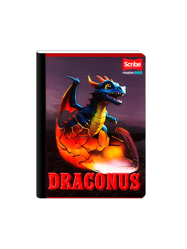 Cuaderno Cosido Scribe Dragones 100 Hojas Cuadros 2