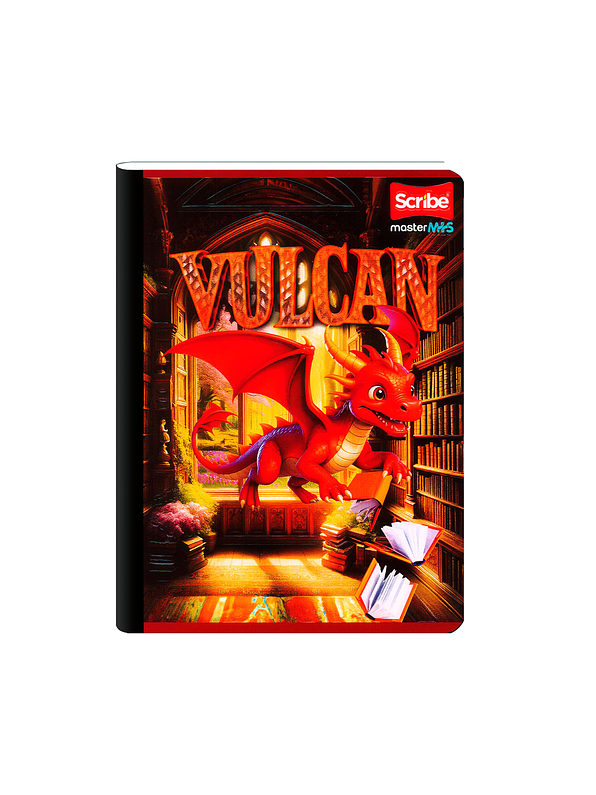 Cuaderno Cosido Scribe Dragones 100 Hojas Cuadros 3