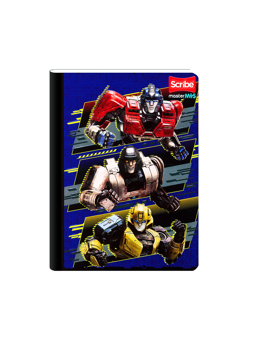 Cuaderno Cosido Transformers 50 Hojas Cuadros 2