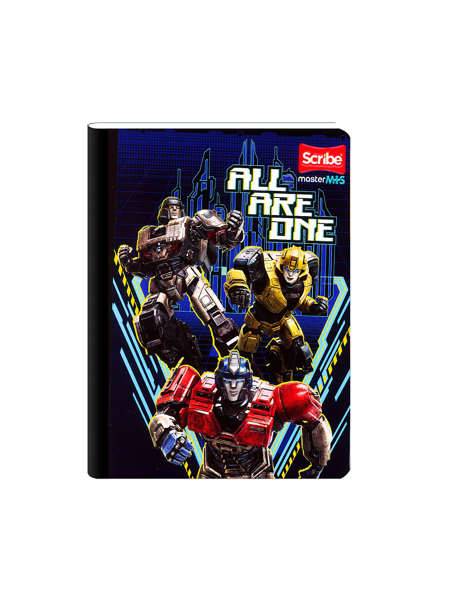 Cuaderno Cosido Transformers 50 Hojas Cuadros 3