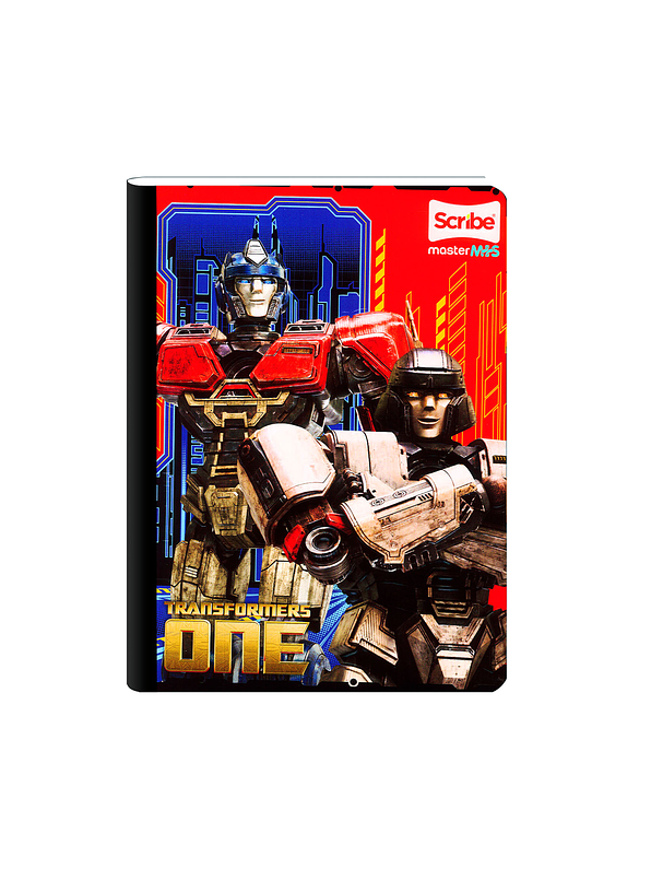 Cuaderno Cosido Transformers 50 Hojas Cuadros 4
