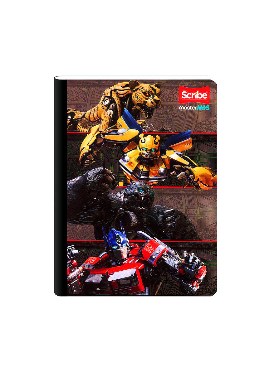 Cuaderno Cosido Transformers 50 Hojas Cuadros 7