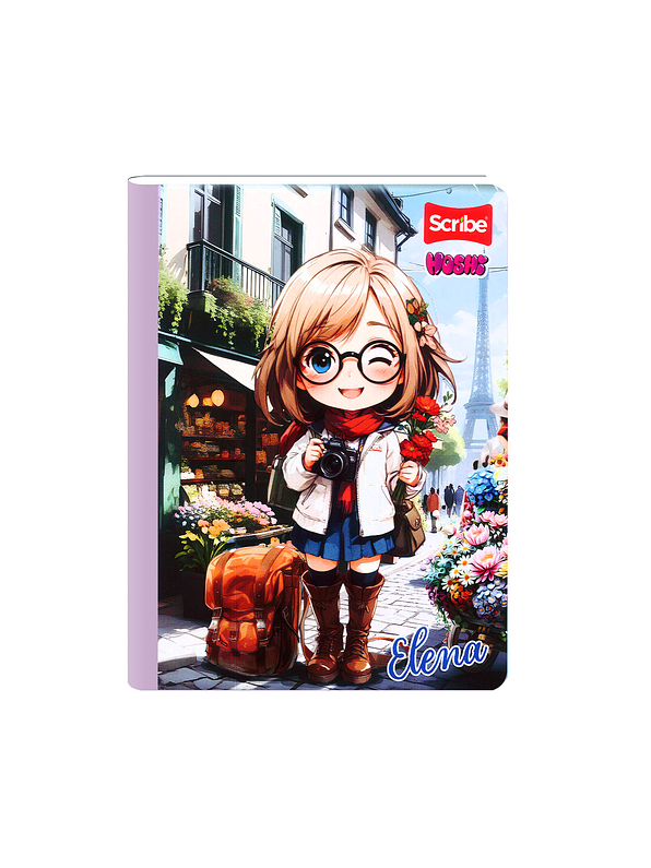 Cuaderno Cosido Hoshi 100 Hojas Cuadros 2