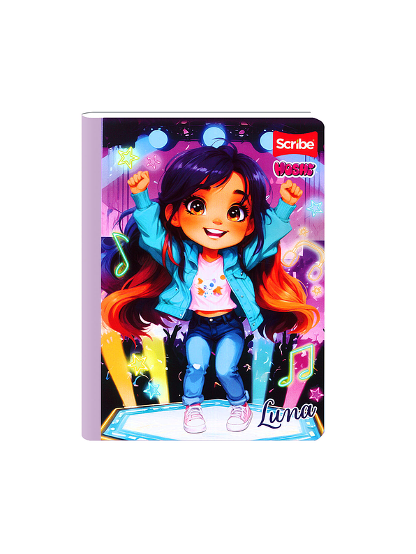 Cuaderno Cosido Hoshi 100 Hojas Cuadros 6