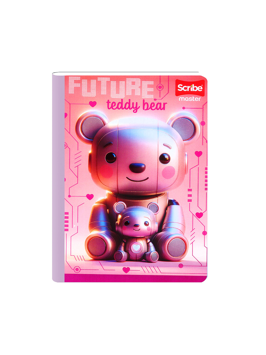 Cuaderno Cosido Master Mas Femenino 50 Hojas Cuadros 3