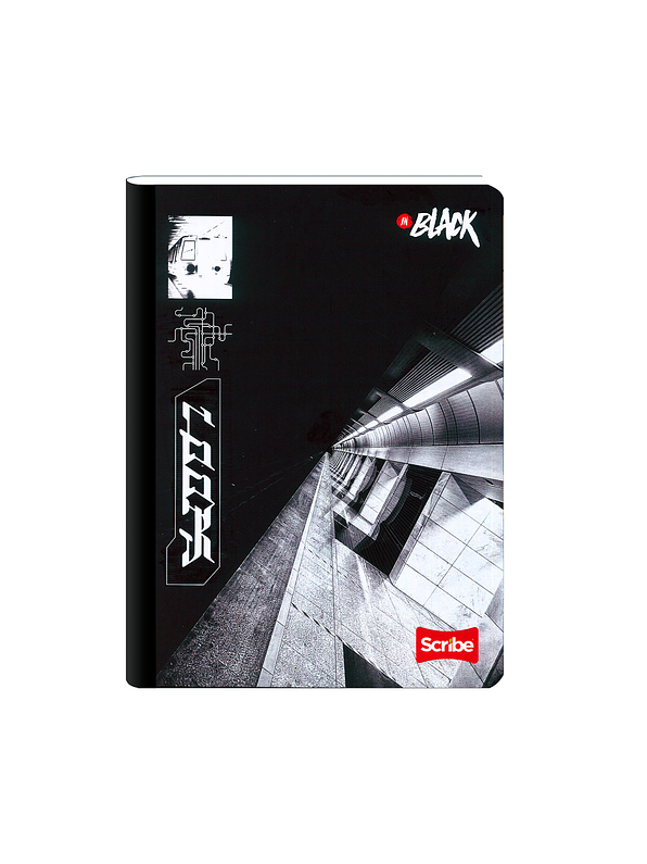 Cuaderno Pasta Dura Inblack 90 Hojas Cuadros 2