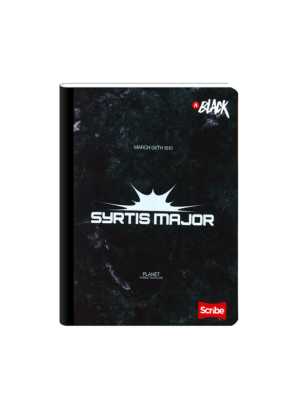 Cuaderno Pasta Dura Inblack 90 Hojas Cuadros 4