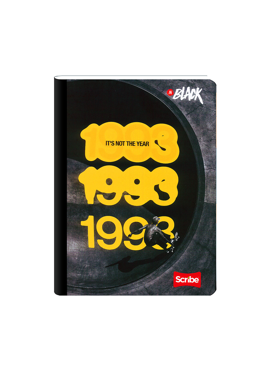 Cuaderno Pasta Dura Inblack 90 Hojas Cuadros 5