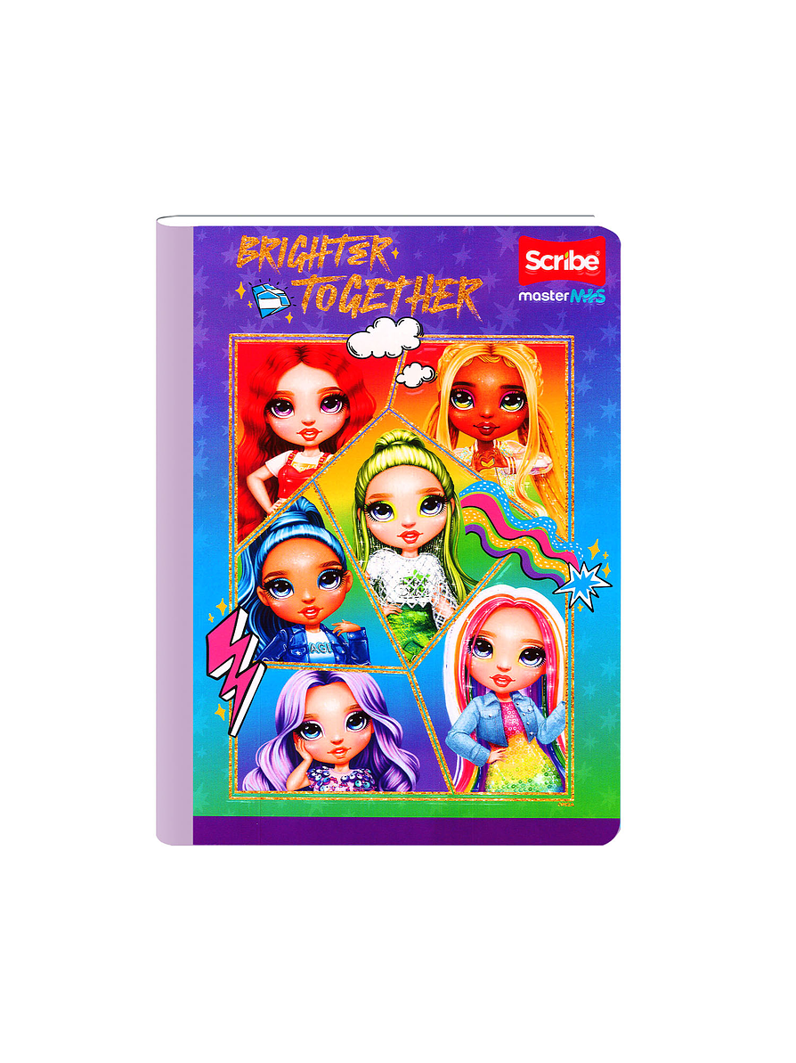 Cuaderno Cosido Rainbow High 100 Hojas Cuadros 1