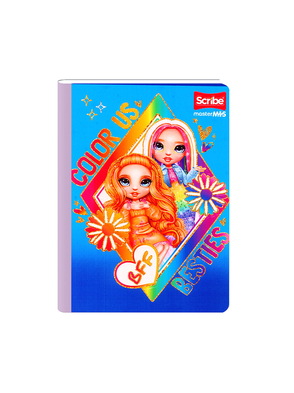 Cuaderno Cosido Rainbow High 100 Hojas Cuadros 4
