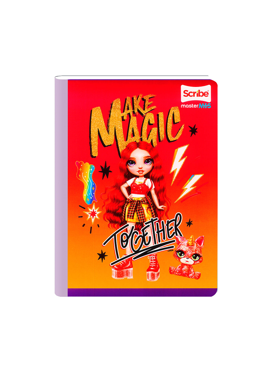 Cuaderno Cosido Rainbow High 100 Hojas Cuadros 6