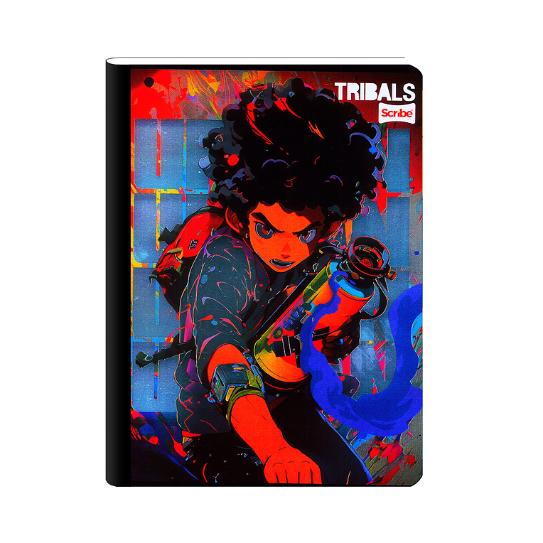 Cuaderno Cosido Tribals 50 Hojas Cuadros 8