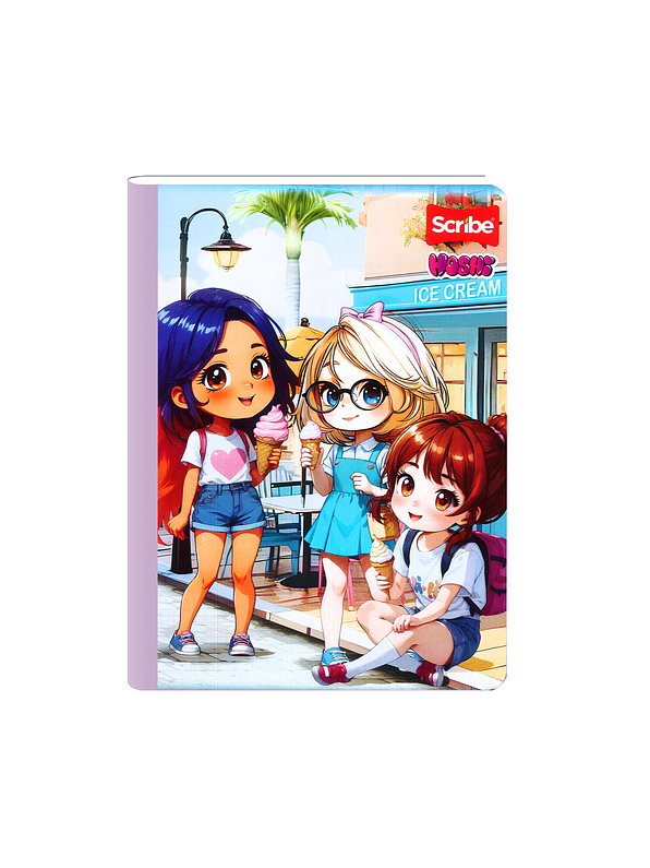 Cuaderno Cosido Hoshi 50 Hojas Cuadros 3