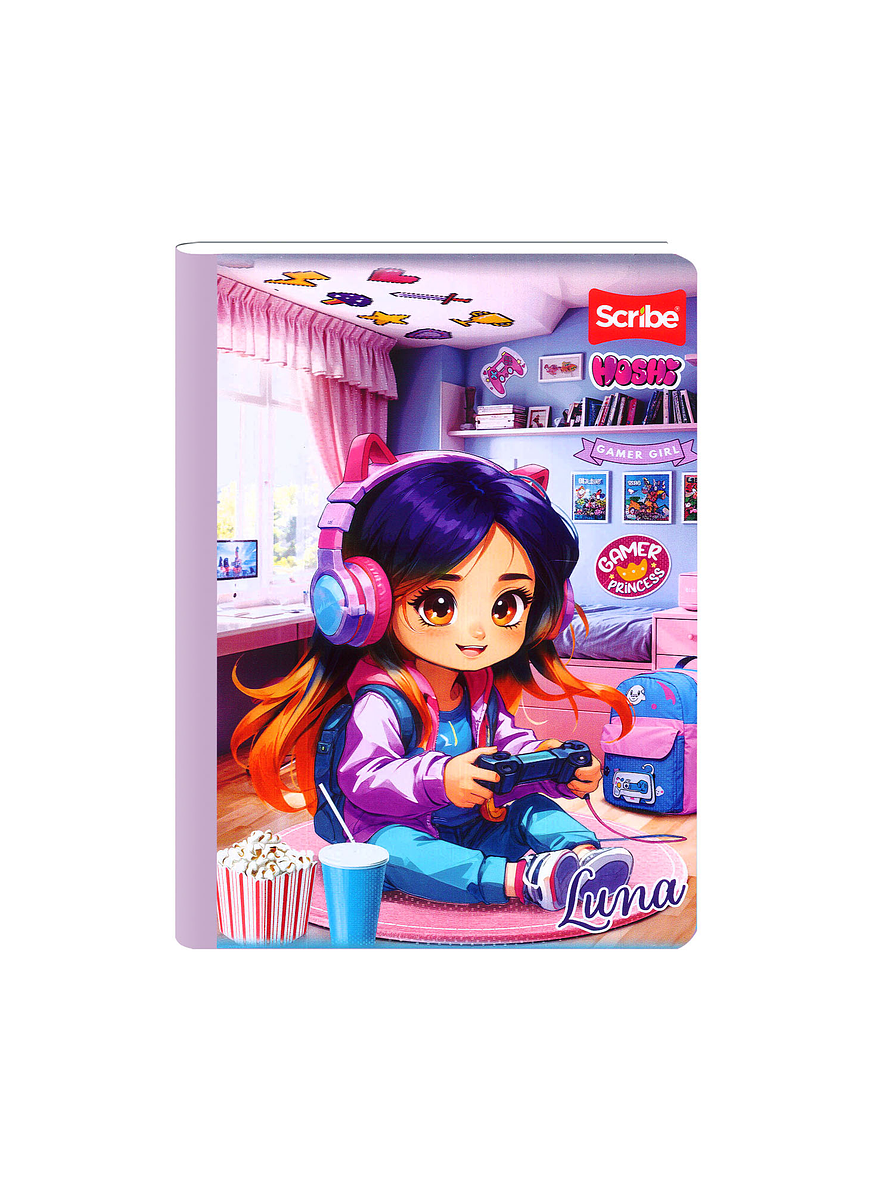 Cuaderno Cosido Hoshi 50 Hojas Cuadros 6