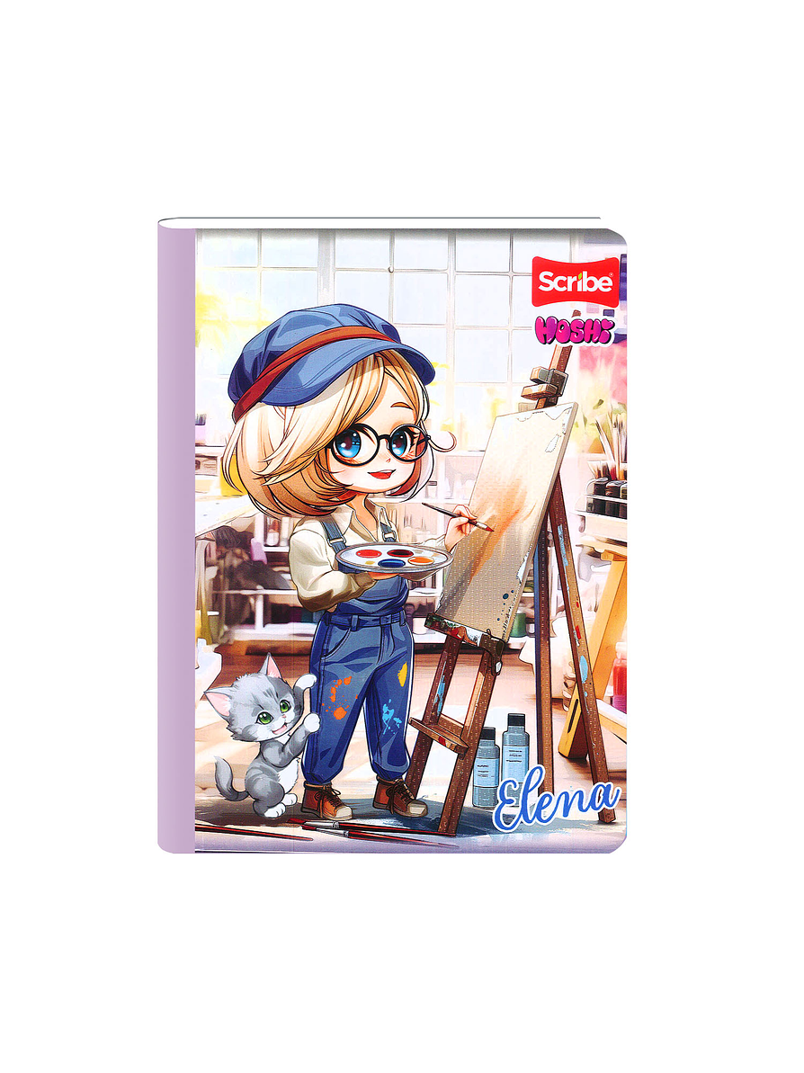 Cuaderno Cosido Hoshi 50 Hojas Cuadros 7