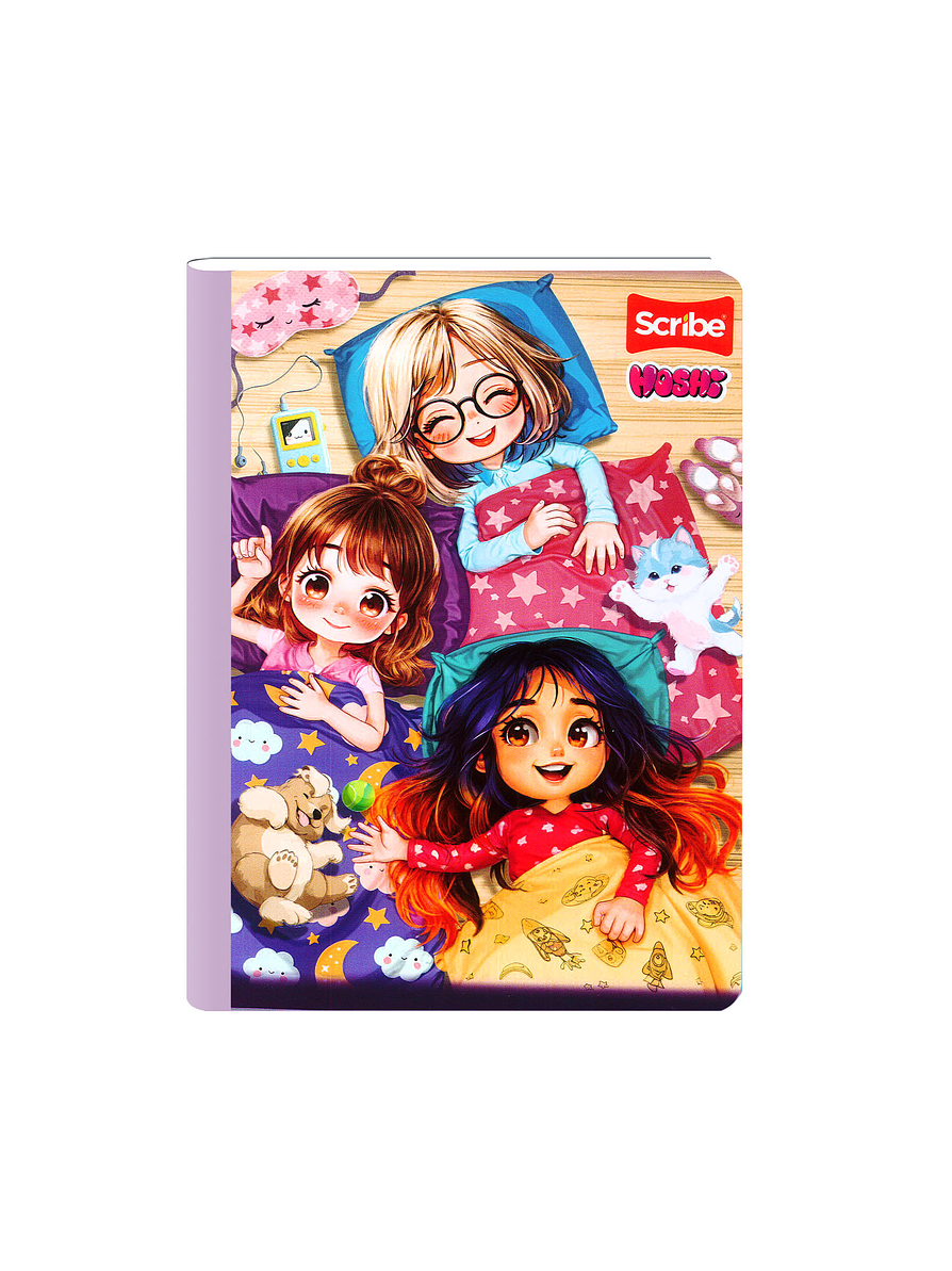 Cuaderno Cosido Hoshi 50 Hojas Cuadros 10