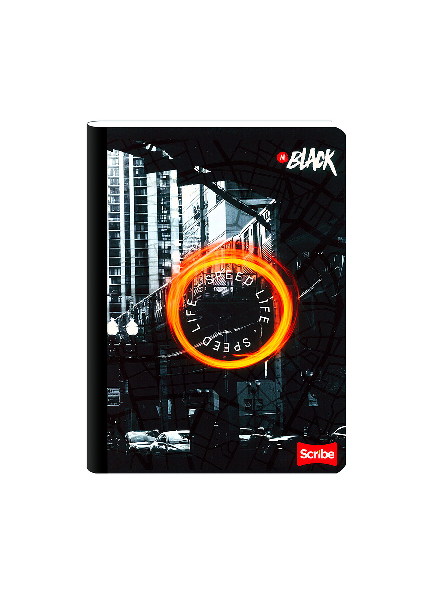 Cuaderno Cosido Inblack 100 Hojas Cuadros 18