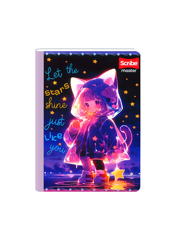 Cuaderno Cosido Master Mas Femenino 100 Hojas Cuadros 2