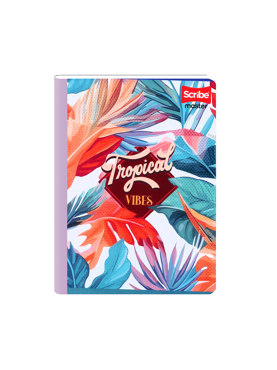 Cuaderno Cosido Master Mas Femenino 100 Hojas Cuadros 12