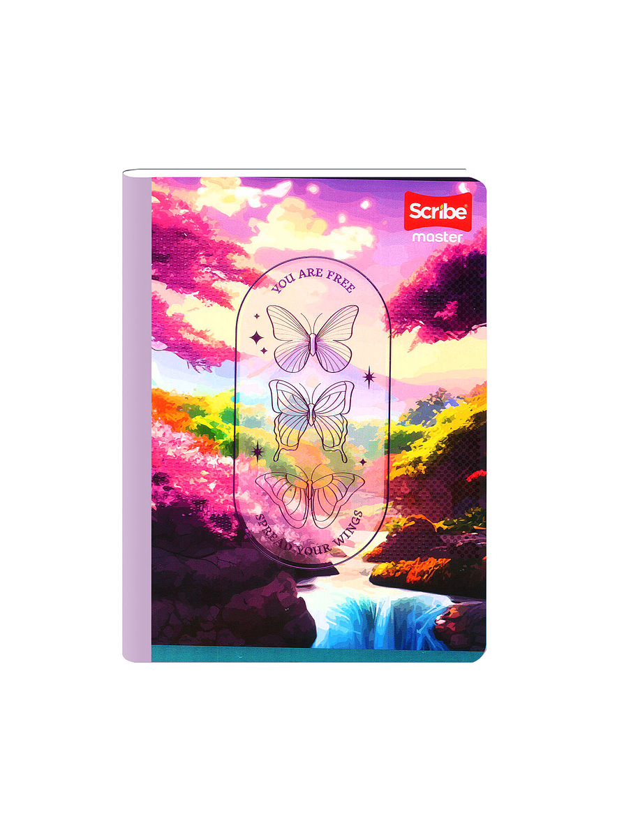 Cuaderno Cosido Master Mas Femenino 100 Hojas Cuadros 18