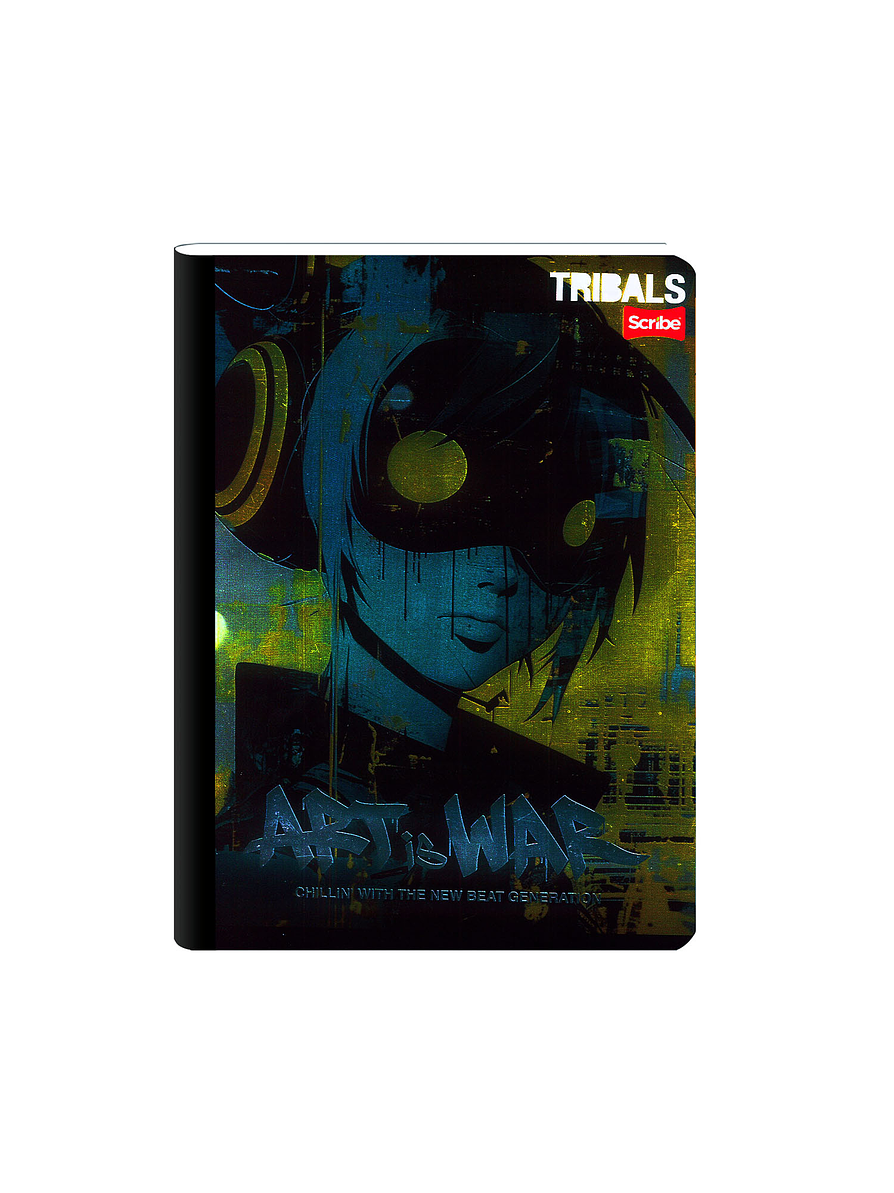 Cuaderno Cosido Tribals 100 Hojas Cuadros 10