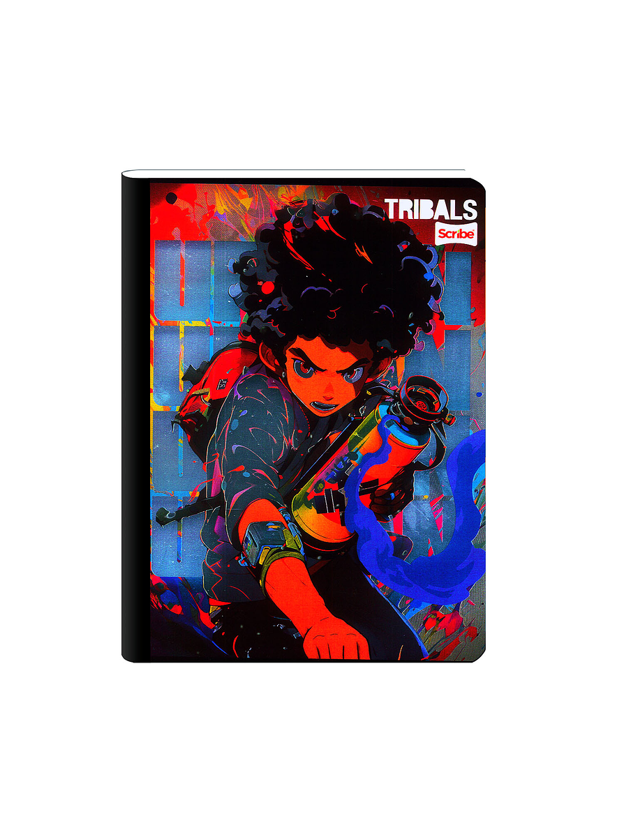 Cuaderno Cosido Tribals 100 Hojas Cuadros 20